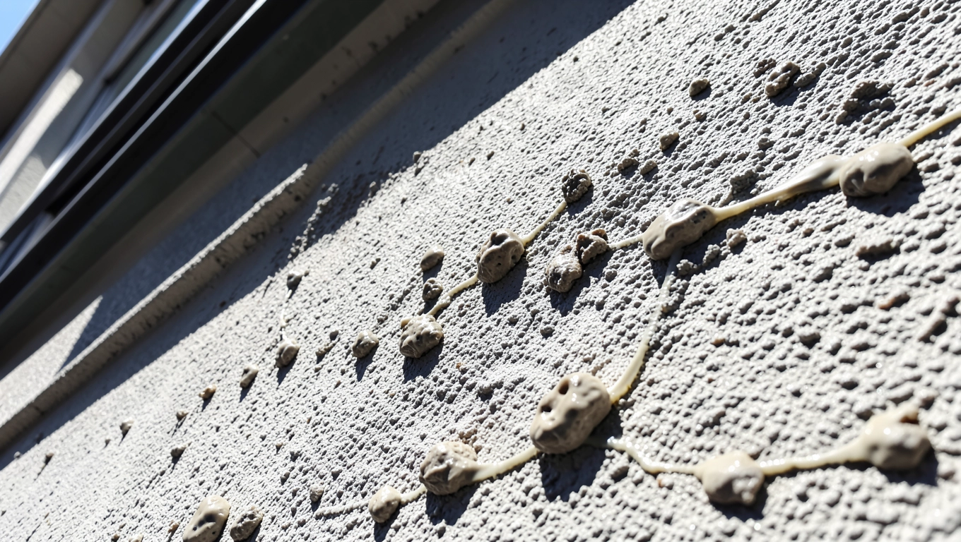 czym szlifować klej na elewacji