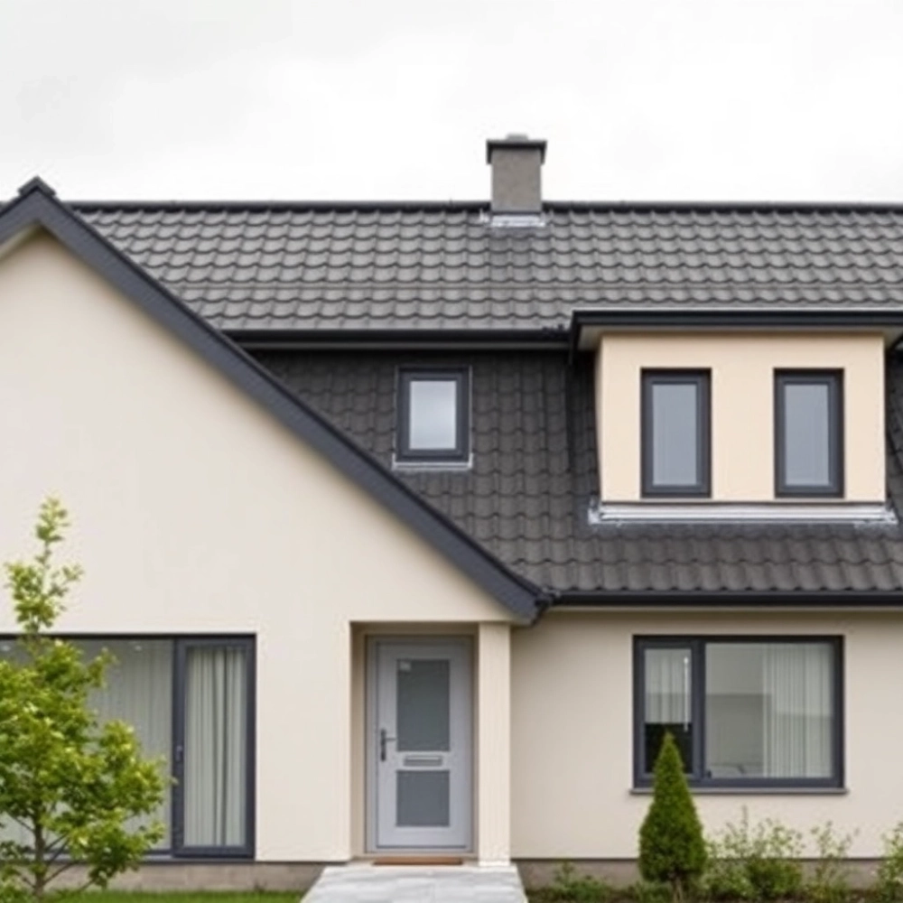 Jaki kolor elewacji do antracytowego dachu
