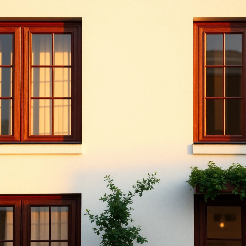 Mahoniowe okna jaka elewacja