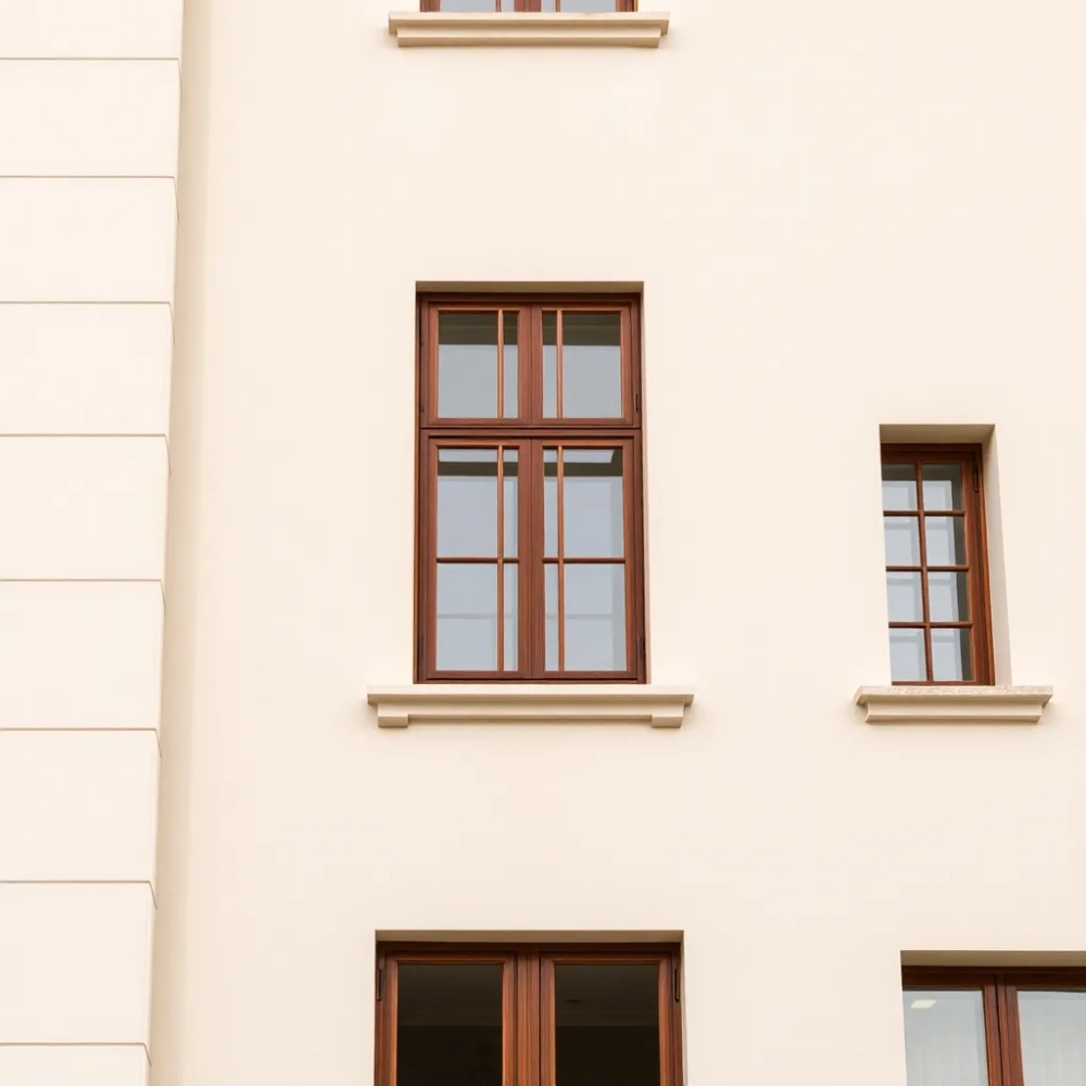 Okna orzech jaka elewacja