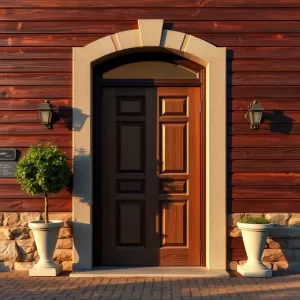 Co na elewację przy drzwiach wejściowych