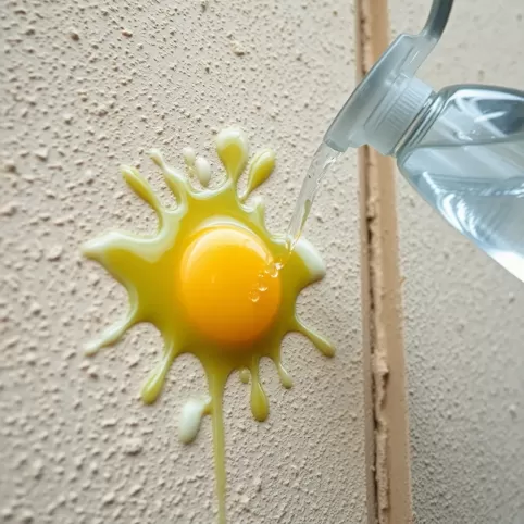 Czym zmyć jajko z elewacji