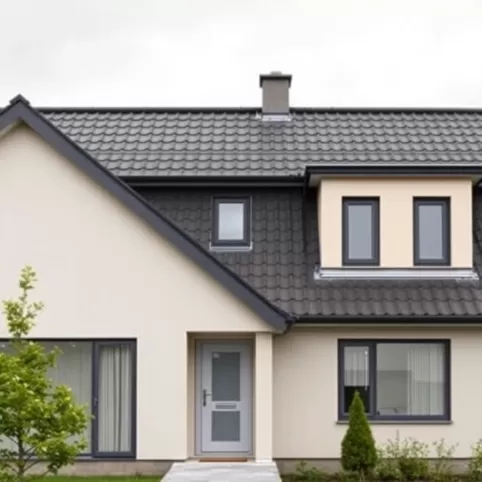 Jaki kolor elewacji do antracytowego dachu