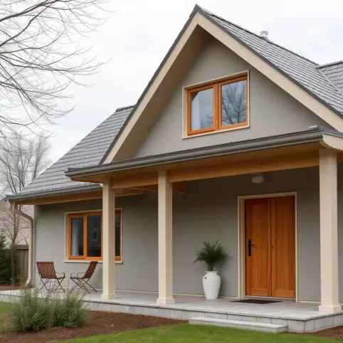 Jaki kolor elewacji do brązowego dachu i brązowych okien