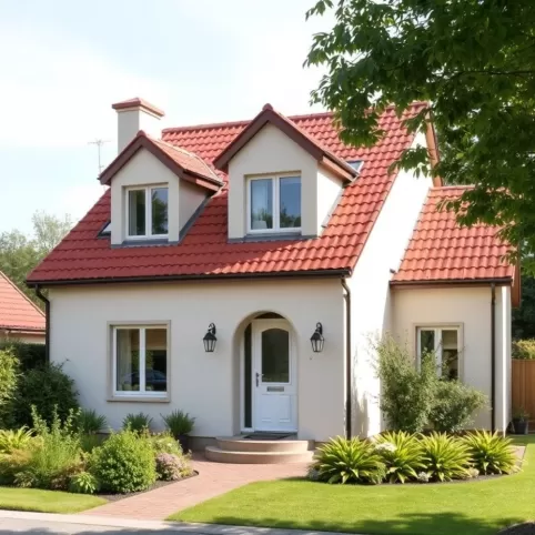 Jaki kolor elewacji do czerwonego dachu