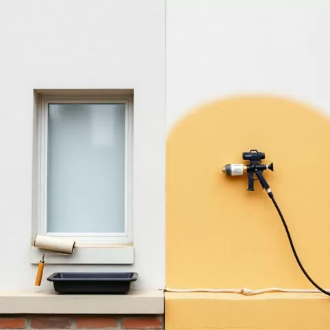 Malowanie elewacji pistoletem czy wałkiem