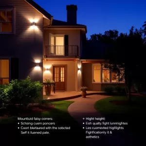 Na jakiej wysokości lampy na elewacji