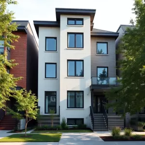 Nowoczesne elewacje starych domów piętrowych