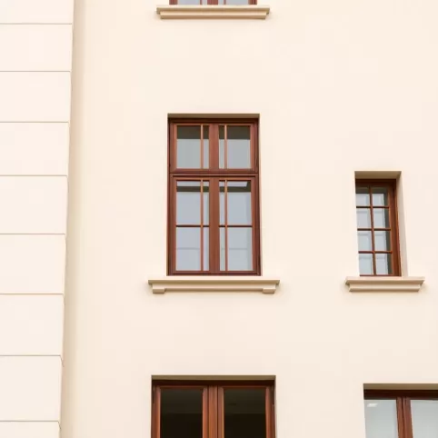 Okna orzech jaka elewacja