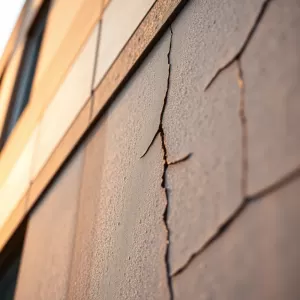 Popękany Klej Na Elewacji