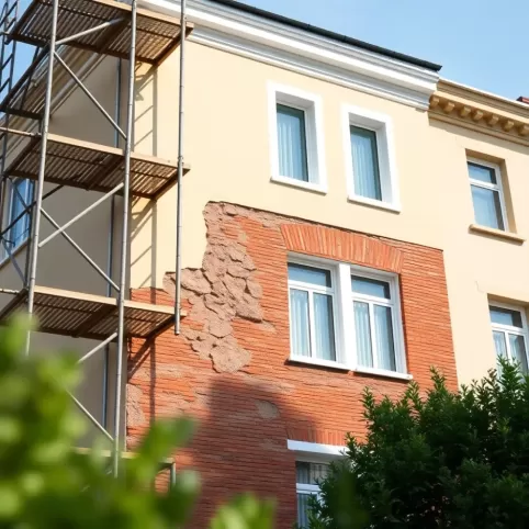 Remont elewacji zgłoszenie czy pozwolenie