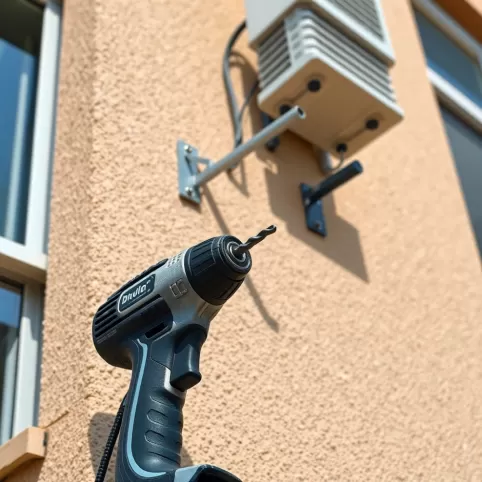 Wiercenie W Elewacji Bloku