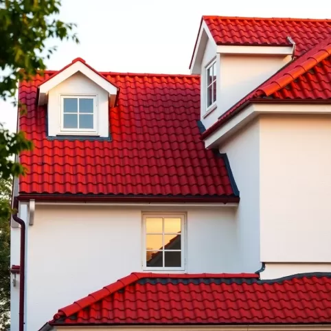 Wiśniowy dach jaka elewacja