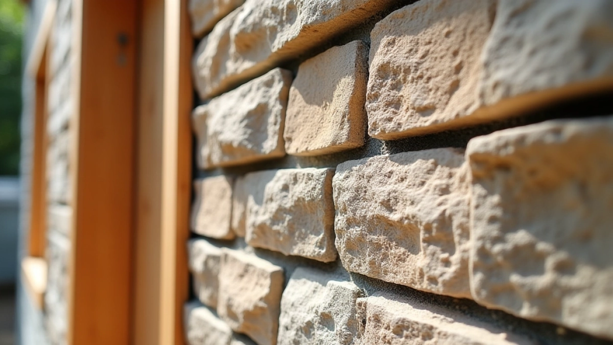 Układanie kamienia elewacyjnego na zewnątrz